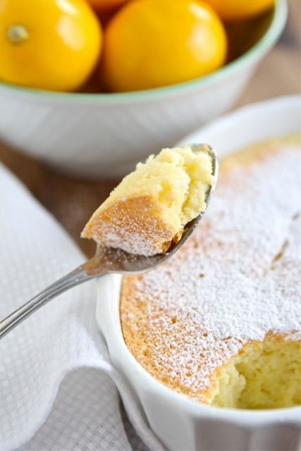 Meyer lemon pudding cake