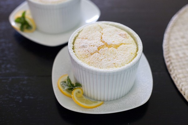 Meyer lemon pudding cake