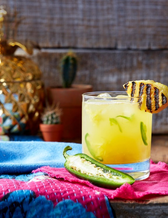 Mezcal, pineapple and jalapeño smash