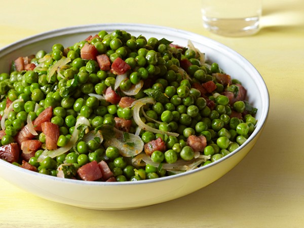 Michael Symon's peas and pancetta