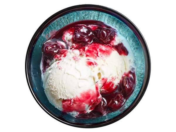 Michael Symon’s tart cherry and red wine sundaes