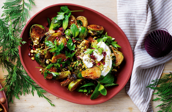 Michael's Christmas Brussels sprouts, pomegranate and feta salad