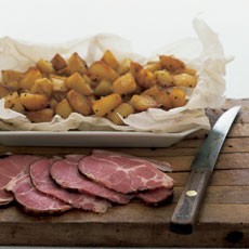 Michael's chunky sauté potatoes in turkey dripping