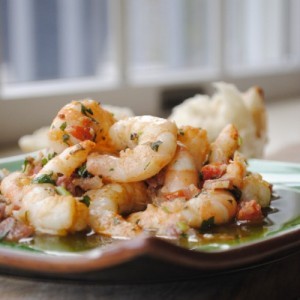 Michelle Weaver’s garlic shrimp