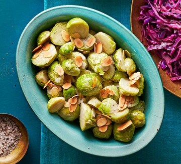 Microwave Brussels sprouts