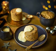 Microwave Christmas mug cake