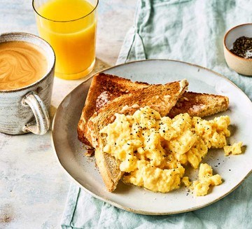 Microwave scrambled eggs