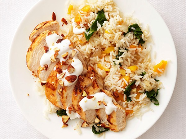 Middle Eastern chicken and rice