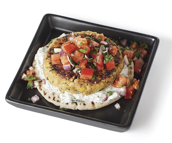 Middle Eastern chickpea burgers