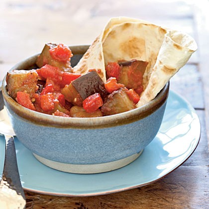 Middle Eastern eggplant salad