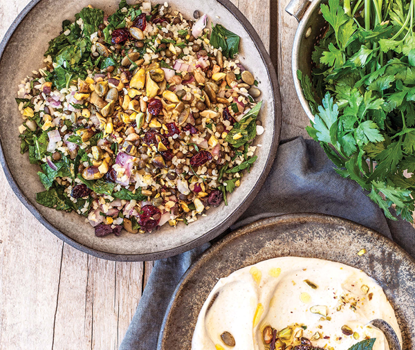 Middle Eastern grain salad