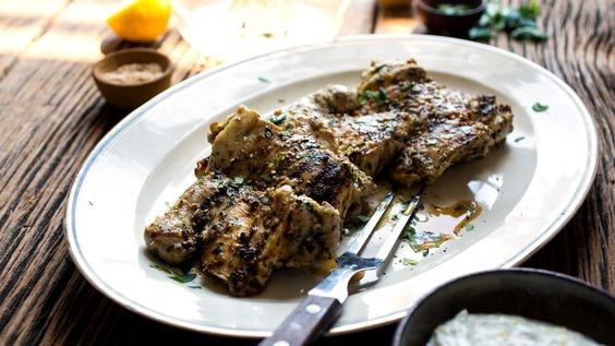 Middle Eastern herb and garlic chicken