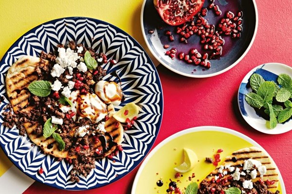 Middle-Eastern lamb flatbreads