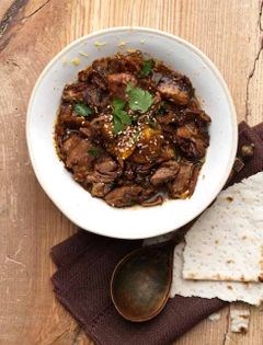 Middle Eastern lamb with figs & honey