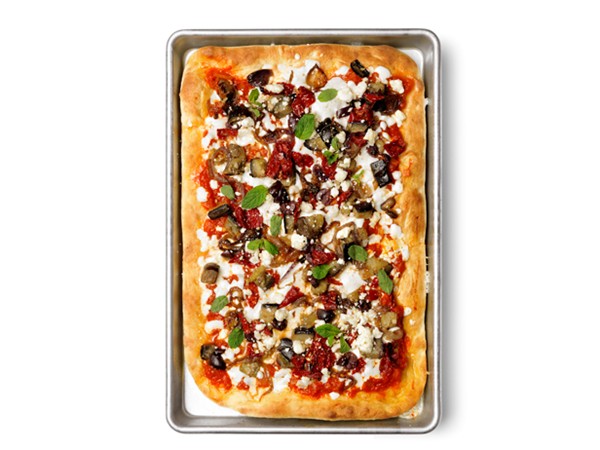 Middle Eastern pizza