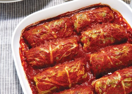 Middle Eastern stuffed cabbage rolls
