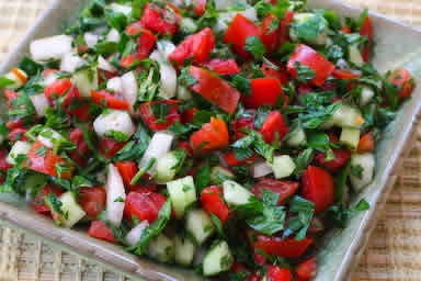 Middle Eastern tomato salad
