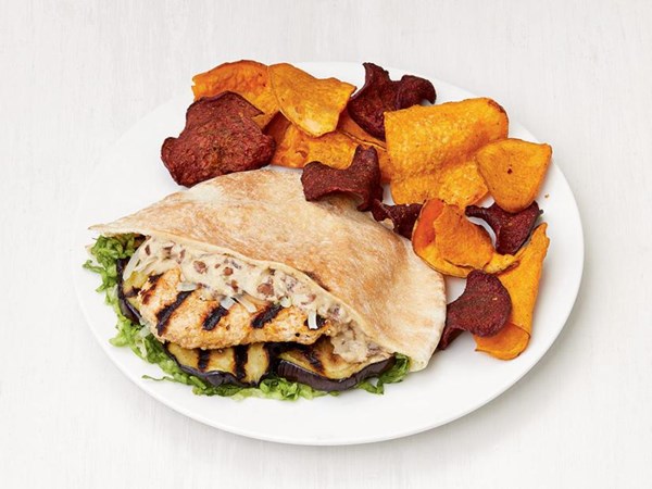 Middle Eastern turkey pitas