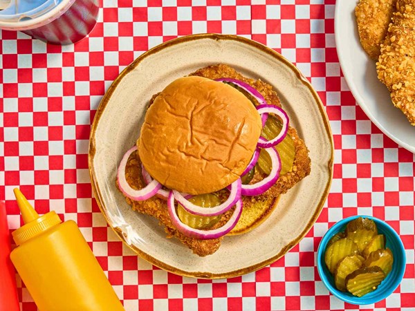 Midwestern breaded pork tenderloin sandwich