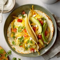 Migas breakfast tacos