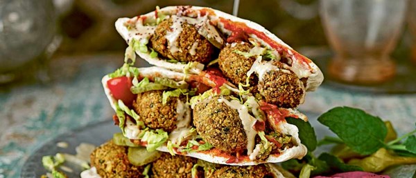 Mighty medina falafel sandwich