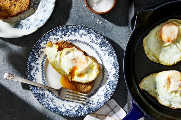 Mike's famous fried eggs