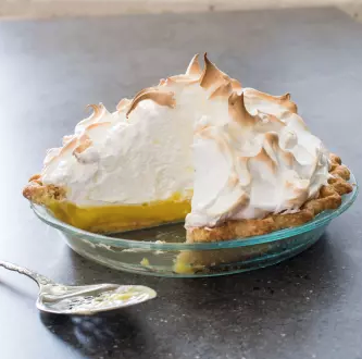 Mile-high lemon meringue pie