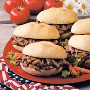 Mile high shredded beef