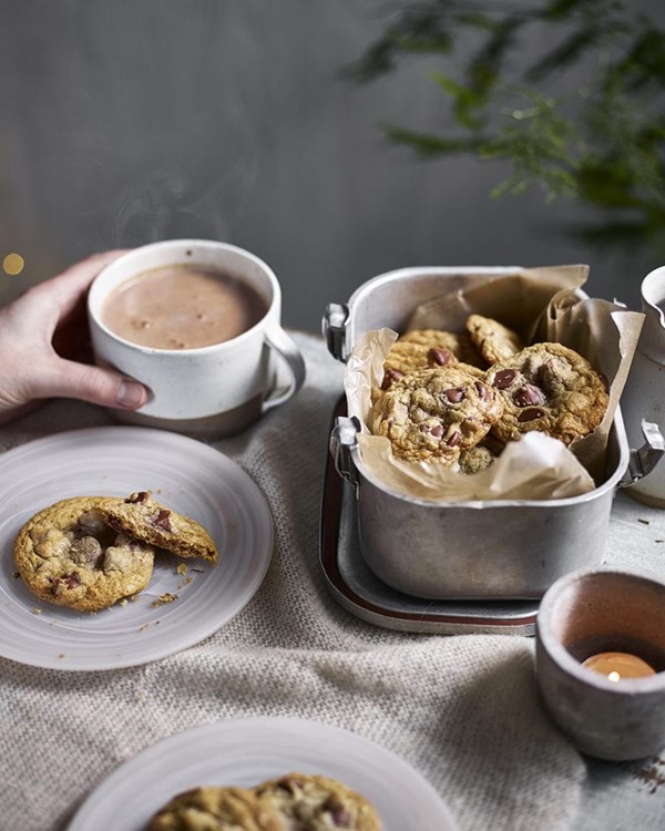 Milk choc chip cookies