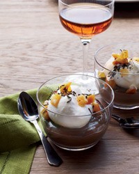 Milk chocolate and Earl Grey budino
