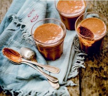 Milk chocolate and salted butter caramel mousse
