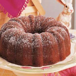 Milk chocolate bundt cake