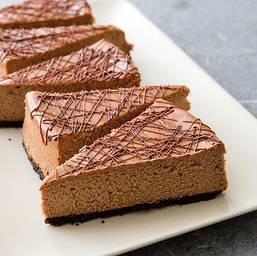 Milk chocolate cheesecake