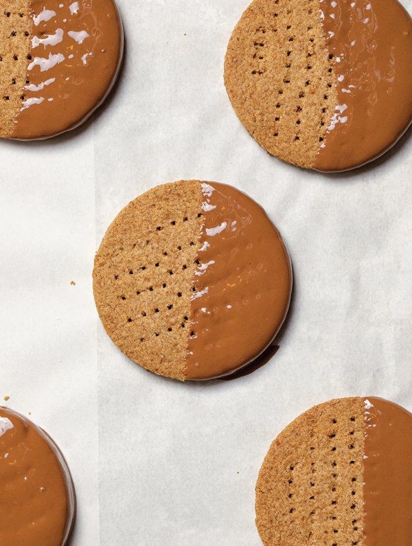 Milk chocolate ‘digestive’ biscuits