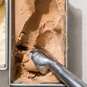 Milk chocolate ice cream
