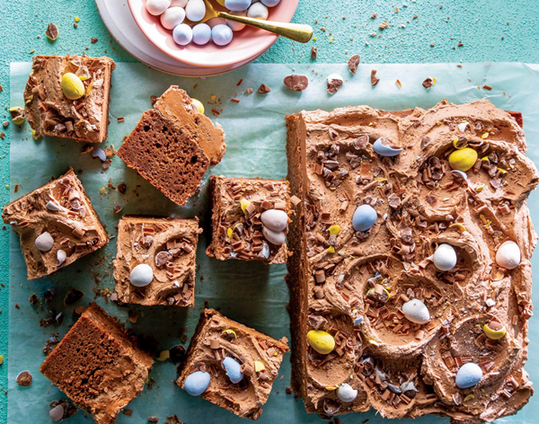 Milk chocolate sheet cake
