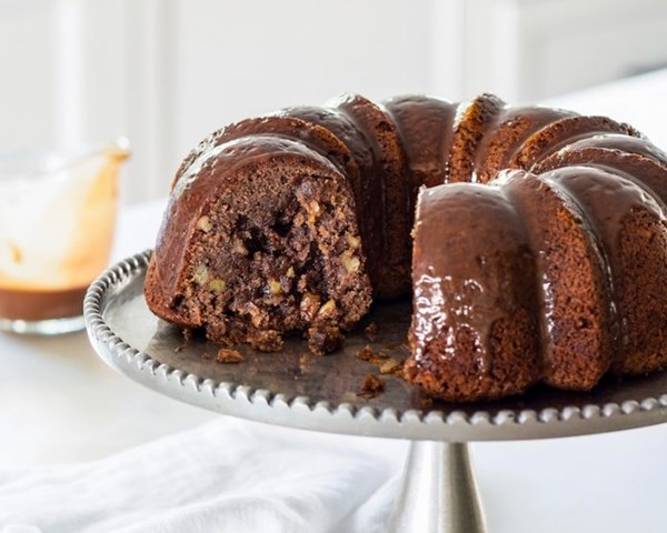 Milk chocolate tunnel of fudge bundt cake
