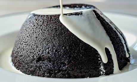 Milk stout and chocolate steamed pudding