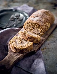 Milk tart Swiss roll