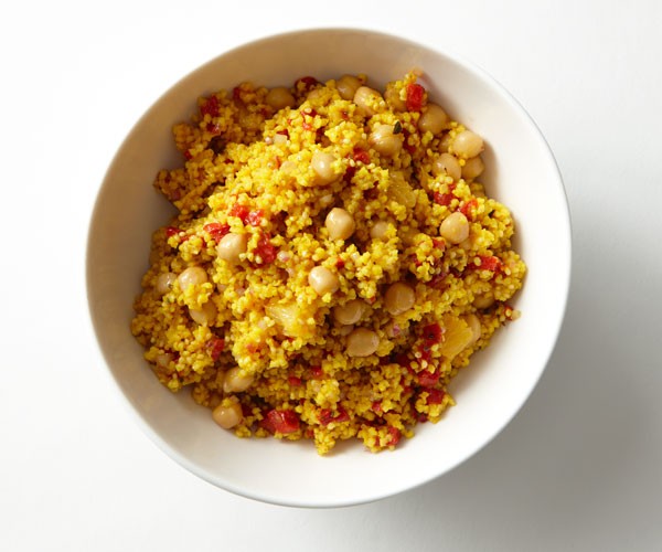 Millet and chickpea salad