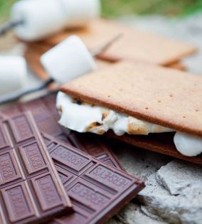 Millet and honey graham cracker s'mores