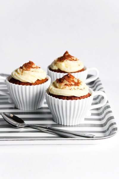 Milo cupcakes with condensed milk icing