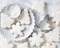 Mimosa cutout cookies