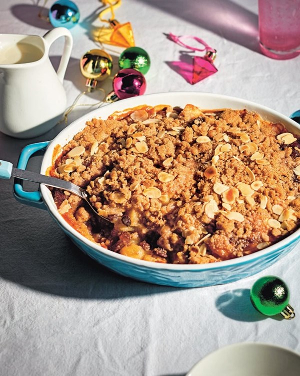 Mince pie apple crumble 