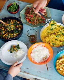 Minced beef with green peppers (Tibetan keema)