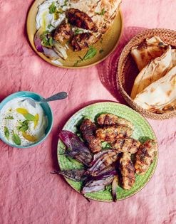 Minced chicken kebabs with sweet spices (Kafta)