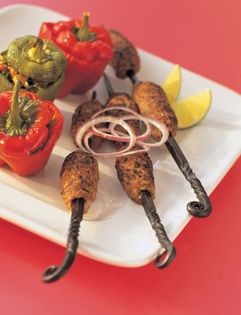 Minced lamb kebabs