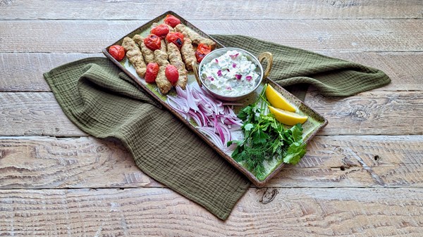 Minced tuna kebabs (Kabab koobideh mahi)