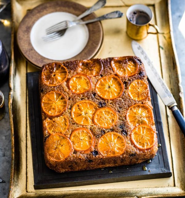 Mincemeat, clementine and almond cake