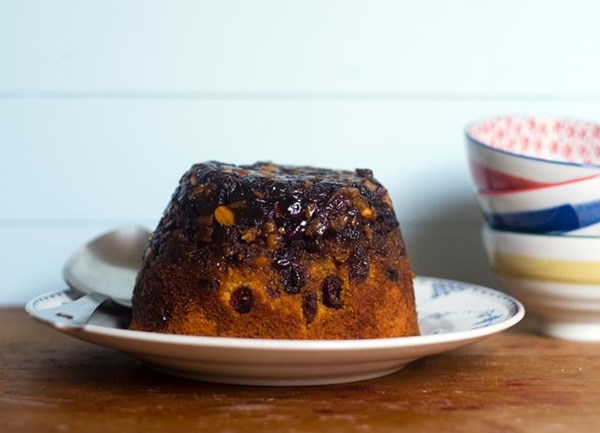 Mincemeat sponge pudding
